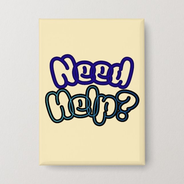 Badge Besoin d'aide ? (Recto)