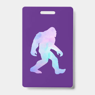 Badge Bigfoot aquarelle
