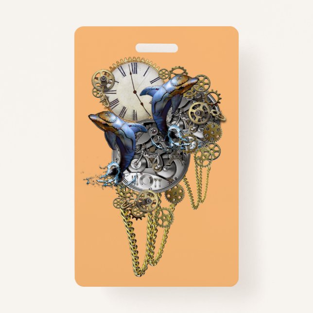 Badge Bijoux Steampunk, costume de bébé en pièce temps (Devant)