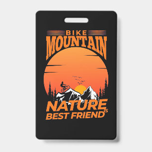 Badge Bike Mountain Nature est le meilleur ami
