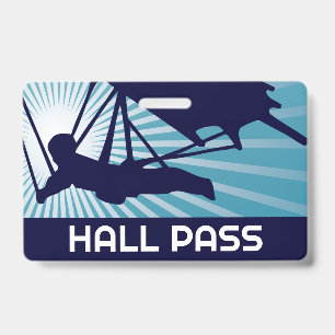 Badge Billet de passage pour professeur de deltaplane 