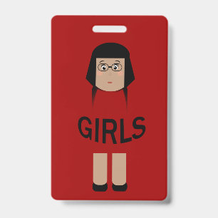 Badge Billet de salle de classe pour les écolières