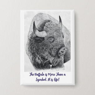Badge Bison d'Amérique