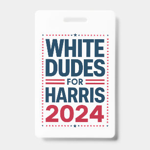 Badge Blancs pour Harris-2024