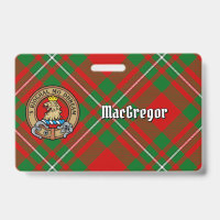 Blason de Clan Gregor sur tartan