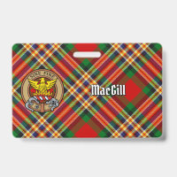 Blason du clan MacGill sur tartan