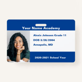 Badge Blue Do It Yself Custom Homeschool Photo