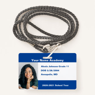 Badge Blue Do It Yself Custom Homeschool Photo