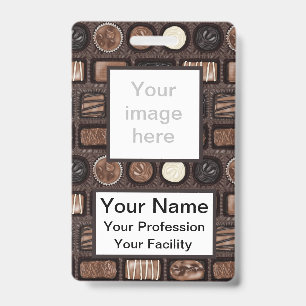 Badge Boîte de Chocolats Personnalisée
