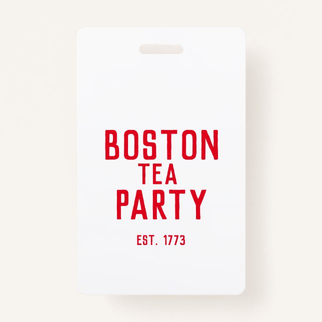 Badge Boston Tea Party (Devant)
