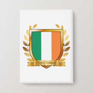 Badge Bouclier du drapeau de la République d'Irlande