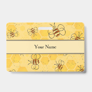 Badge Bourdonnement d'abeilles Abeilles à miel Mignonnes