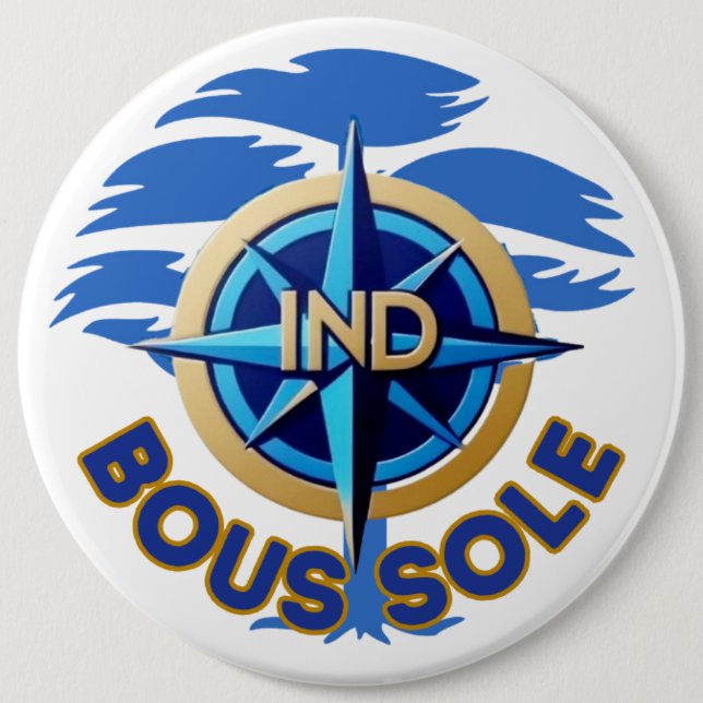 Badge Boussole IND Button (Vorderseite)