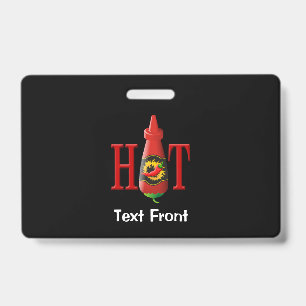 Badge Bouteille de sauce piquante