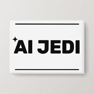 Badge Bouton AI Jedi™ (Personnalisez-le !)