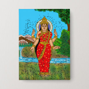 Badge Bouton de la déesse Bhramari