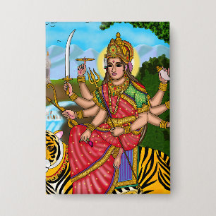 Badge Bouton de la déesse Durga