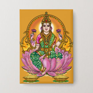 Badge Bouton de la déesse Lakshmi