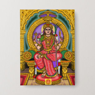 Badge Bouton Déesse Lalita Tripurasundari