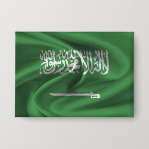 Badge Bouton Drapeau Arabie Saoudite