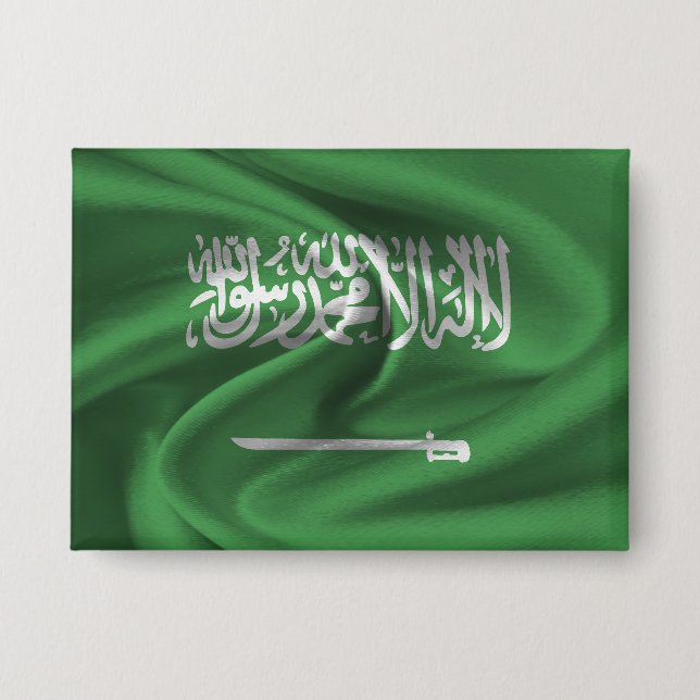 Badge Bouton Drapeau Arabie Saoudite (Recto)