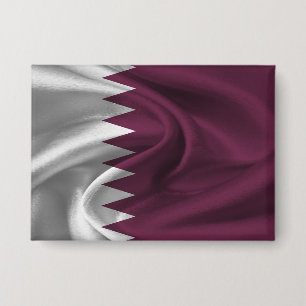 Badge Bouton Drapeau du Qatar