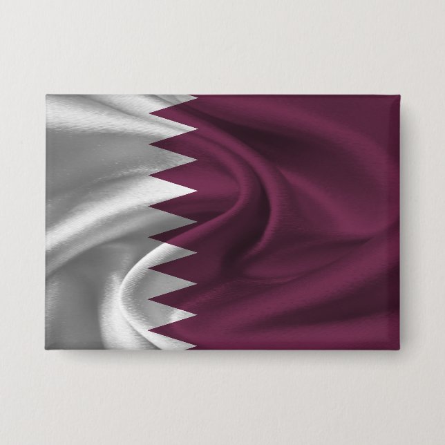 Badge Bouton Drapeau du Qatar (Recto)