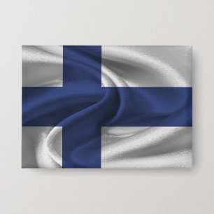 Badge Bouton Drapeau Finlande