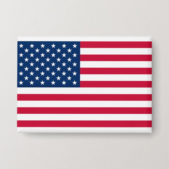 Badge Bouton drapeau patriotique américain (Recto)
