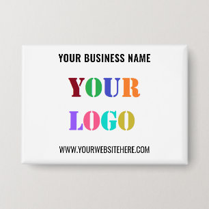 Badge Bouton Entreprise Nom Texte Personnalisé