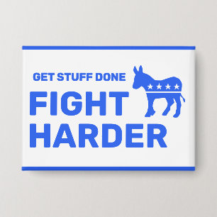 Badge Bouton Fight Harder™ (Personnalisez-le !)