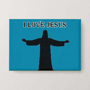 Badge Bouton j'aime jésus