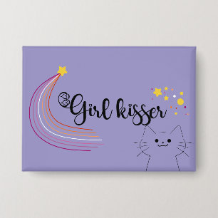 Badge Bouton lesbienne Girl Kisser