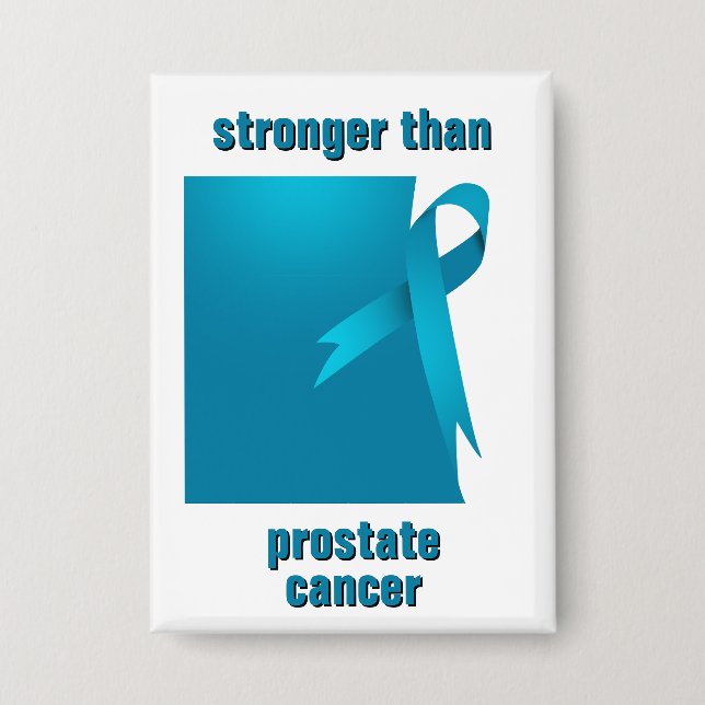 Badge Bouton Plus Fort Que Le Cancer De La Prostate (Recto)