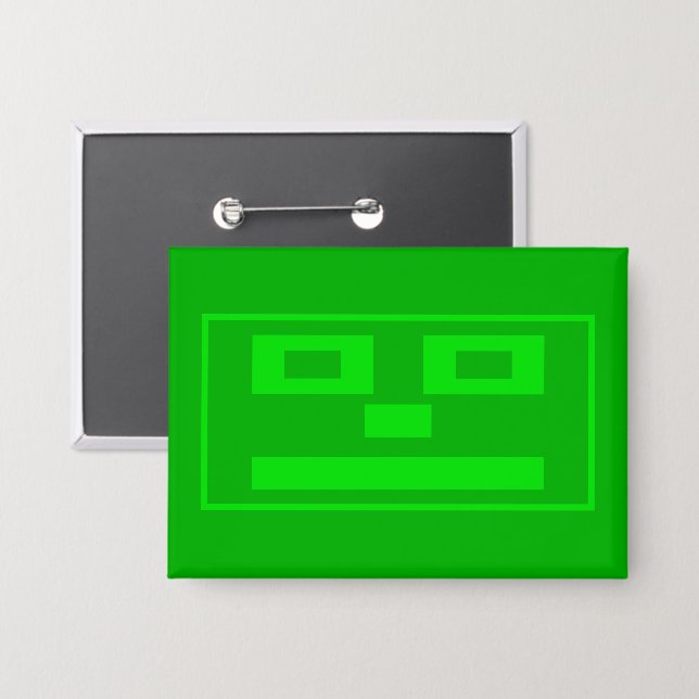 Badge Bouton rectangulaire (Recto/Verso)