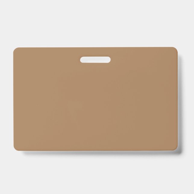 Badge Brown clair #A57C55, Olive gris (Face)