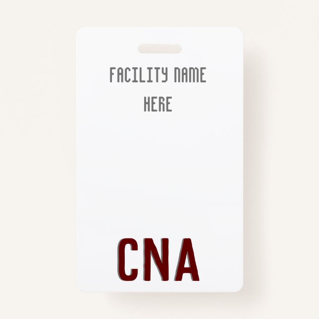 Badge Câble d'insignes CNA, personnalisable (Devant)