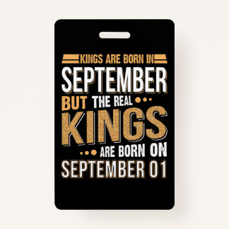 Badge Cadeau d'anniversaire | La Reine Est Née En Septem