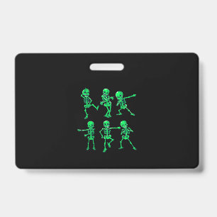 Badge Cadeau de danse  Danse d'Halloween squelettes dans