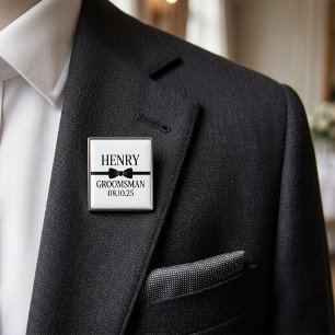 Badge Cadeau personnalisé pour garçon d'honneur, faveur 
