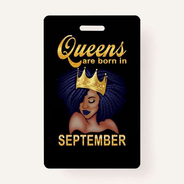 Badge Cadeaux d'anniversaire| Les Reines Sont Nées En Se (Devant)