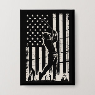 Badge Cadeaux de golf Drapeau américain Anniversaire Fêt
