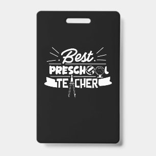 Badge Cadeaux Enseignant Meilleur Enseignant de Matern