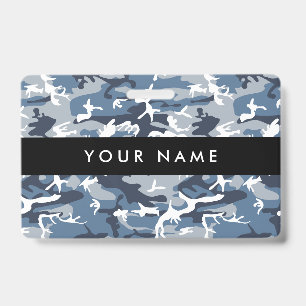 Badge Camo bleu, Camo d'hiver, Camouflage neige, Militai