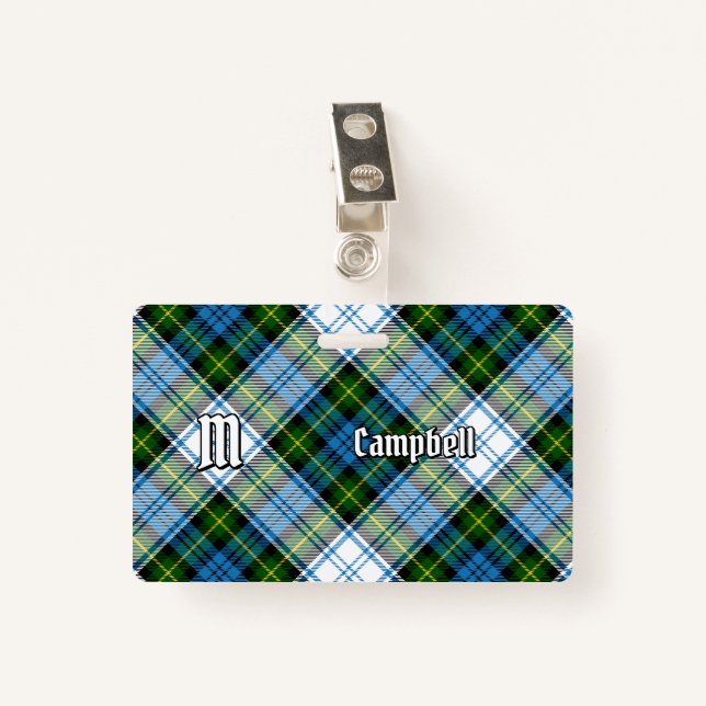 Badge Campbell Dress Tartan (Devant avec clip)