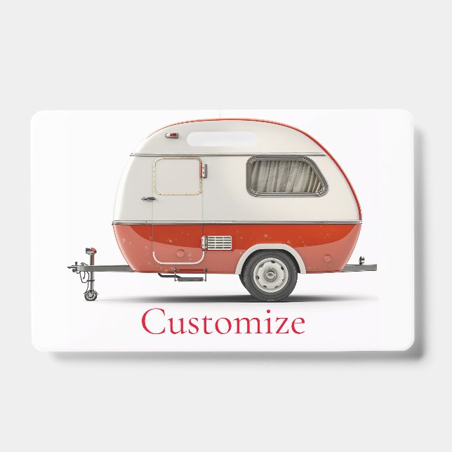 Badge Camper Teardrop Classic Retro Thunder_Cove (Avant)