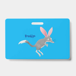 Badge Caricature de bilby australien très heureuse