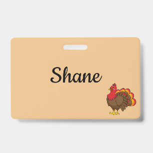Badge Caricature mignonne Turquie Personnaliser