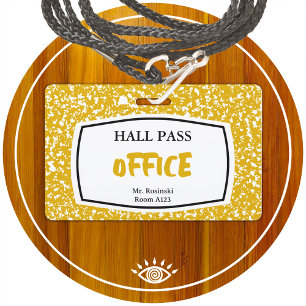 Badge carnet de composition passeport de salle pour les