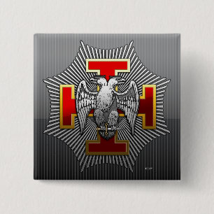 Badge Carré 5 Cm 30ème Degré : Knight Kadosh